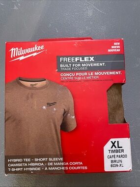 FreeFlex Timber Brown Short Sleeve Tee - XL